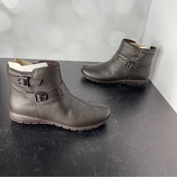 EASY SPIRIT Women’s Aurelia Booties Dark Brown Sz 5.5 - Picture 5 of 7